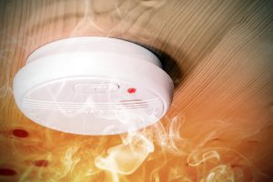 flames-and-a-smoke-detector